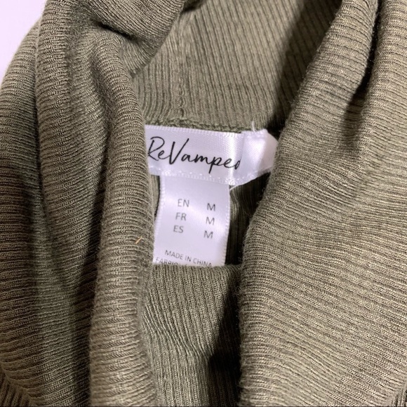 2/$20 Revamped - Olive Green Turtleneck Bodysuit - Size Medium - Picture 3 of 5